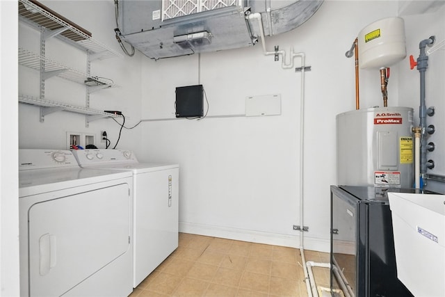 151 Fort Pitt Blvd Unit 1403, Downtown Pgh, PA 15222 - washroom with separate washer and dryer and electric water heater