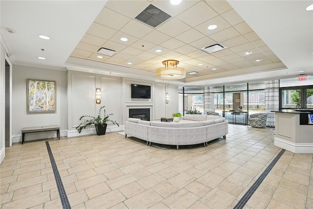 151 Fort Pitt Blvd Unit 1403, Downtown Pgh, PA 15222 - community lobby featuring ornamental molding and recessed lighting