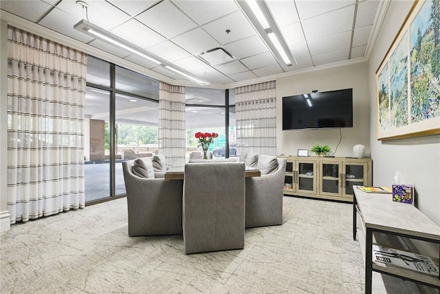 151 Fort Pitt Blvd Unit 1403, Downtown Pgh, PA 15222 - building lobby with ornamental molding and a wall of windows