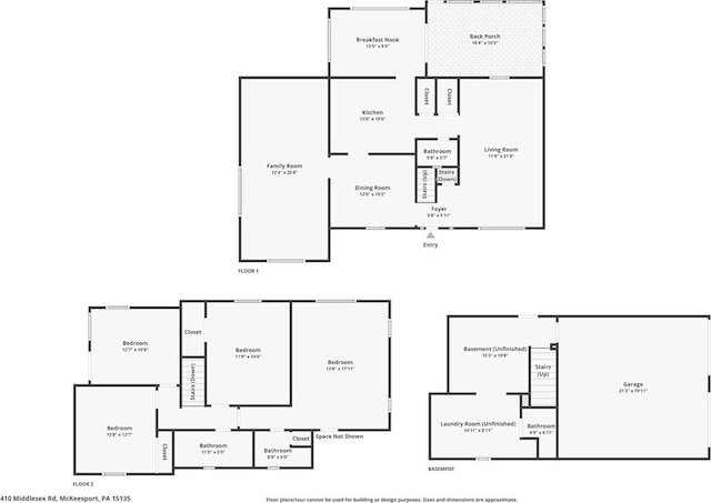 401 Middlesex Rd, Elizabeth Twp/Boro, PA 15135 - view of property floor plan