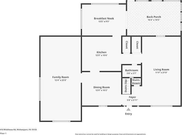 401 Middlesex Rd, Elizabeth Twp/Boro, PA 15135 - view of floor plan / room layout