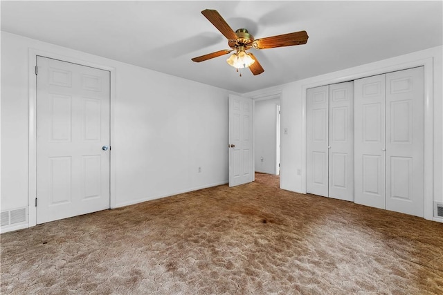 154 Burke Rd, Wharton Twp, PA 15437 - unfurnished bedroom featuring carpet, a ceiling fan, and a closet