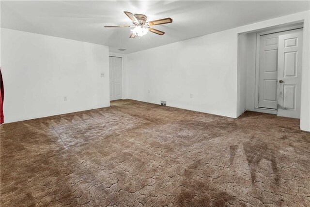 154 Burke Rd, Wharton Twp, PA 15437 - empty room featuring ceiling fan and carpet flooring