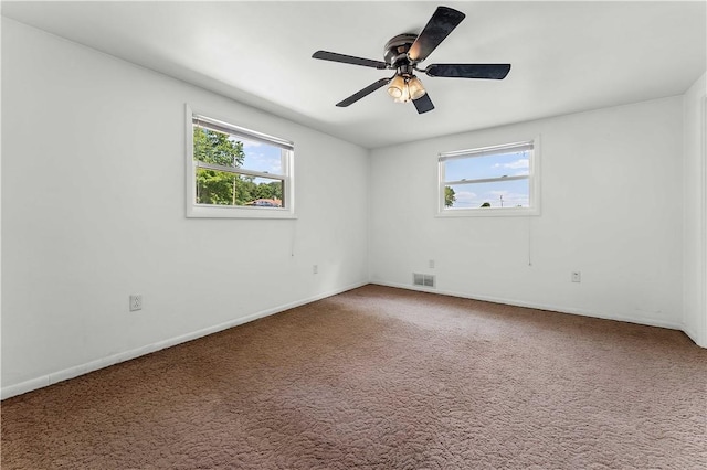 154 Burke Rd, Wharton Twp, PA 15437 - carpeted spare room with healthy amount of natural light and ceiling fan