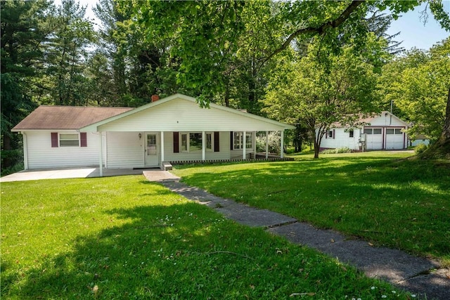 154 Burke Rd, Wharton Twp, PA 15437 - view of front of property featuring a front yard