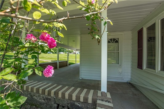 154 Burke Rd, Wharton Twp, PA 15437 - doorway to property with a porch