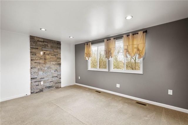 295 Holland Ct, Findlay Twp, PA 15108 - spare room featuring carpet flooring and recessed lighting