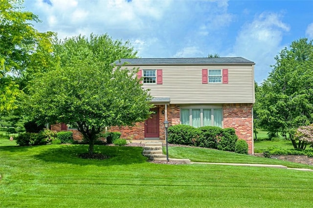 4032 Sardis Rd, Murrysville, PA 15668 - view of front of house featuring a front lawn and brick siding