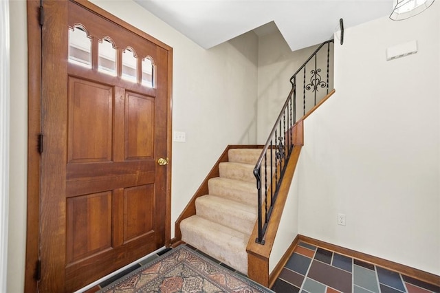4032 Sardis Rd, Murrysville, PA 15668 - foyer entrance featuring stairway