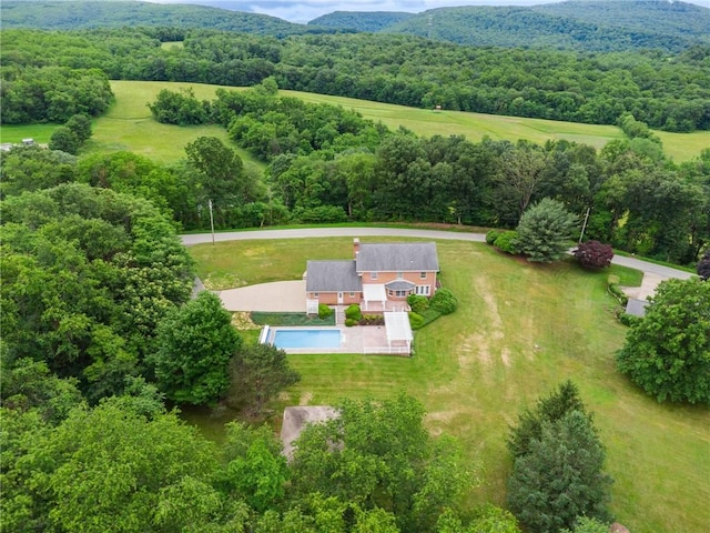 616 Edwards, Derry Twp, PA 15650 - view from above of property featuring a heavily wooded area