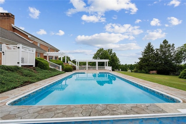 616 Edwards, Derry Twp, PA 15650 - outdoor pool featuring a pergola