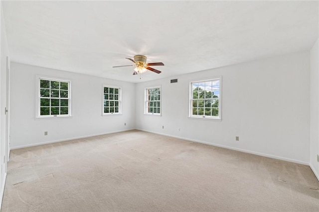 616 Edwards, Derry Twp, PA 15650 - spare room featuring light carpet and a ceiling fan