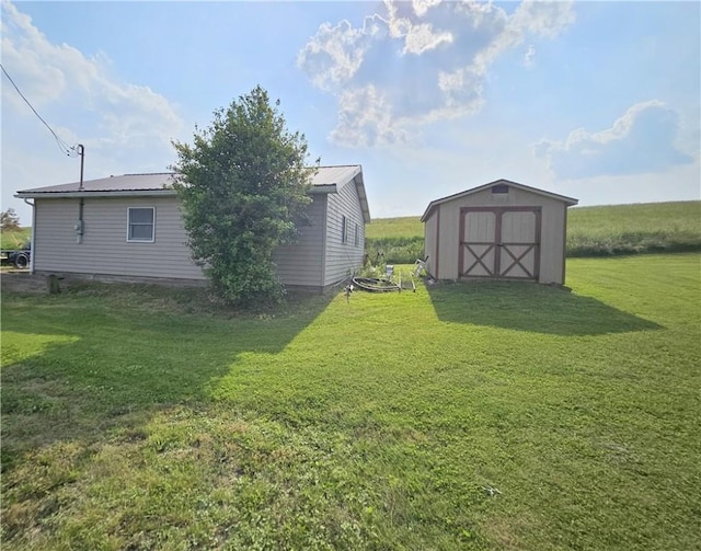 169 Fergus Rd, Slippery Rock Twp But, PA 16057 - view of grassy yard featuring a storage unit