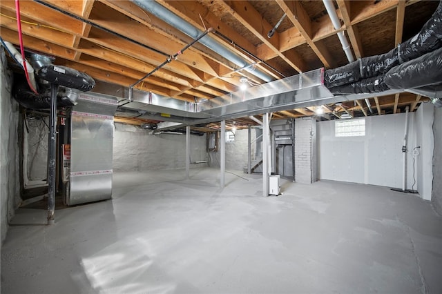 736 Shenango Stop Rd, Shenango Twp Law, PA 16101 - below grade area with heating unit and electric panel