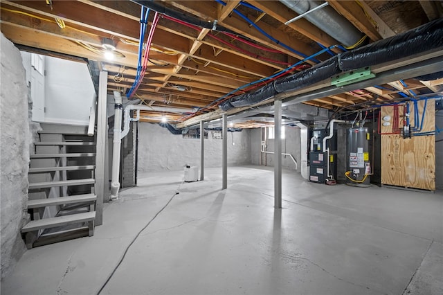 736 Shenango Stop Rd, Shenango Twp Law, PA 16101 - unfinished basement with heating unit and gas water heater