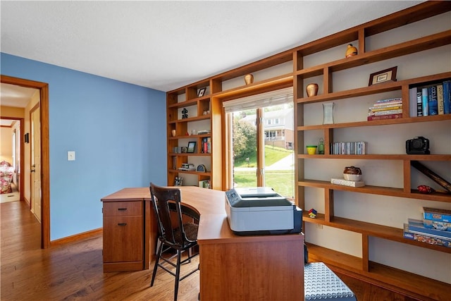 10174 Woodbury Dr, Mccandless, PA 15090 - office with light wood-style floors and baseboards