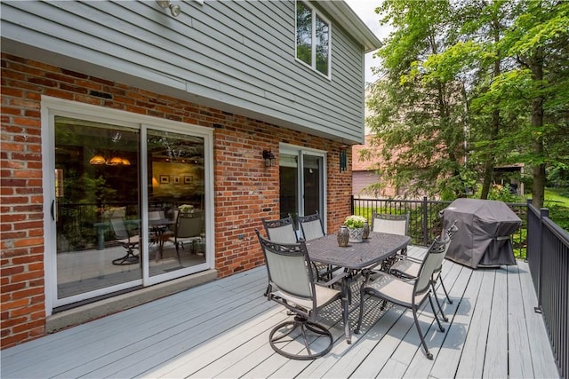 10174 Woodbury Dr, Mccandless, PA 15090 - wooden terrace with outdoor dining space and grilling area