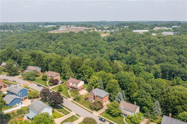 10174 Woodbury Dr, Mccandless, PA 15090 - aerial perspective of suburban area with a forest