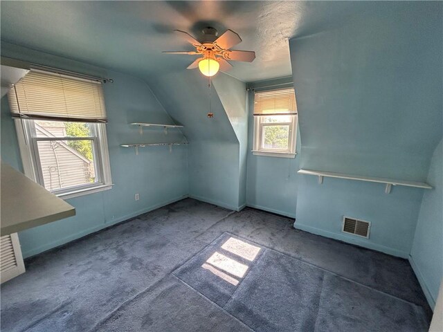511 Oakhurst Ave N, Versailles, PA 15137 - bonus room with ceiling fan, carpet, and vaulted ceiling