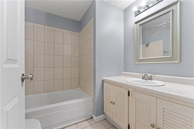 320 Penn Lear Ct, Monroeville, PA 15146 - full bathroom with tile patterned floors, vanity, and shower / bathtub combination