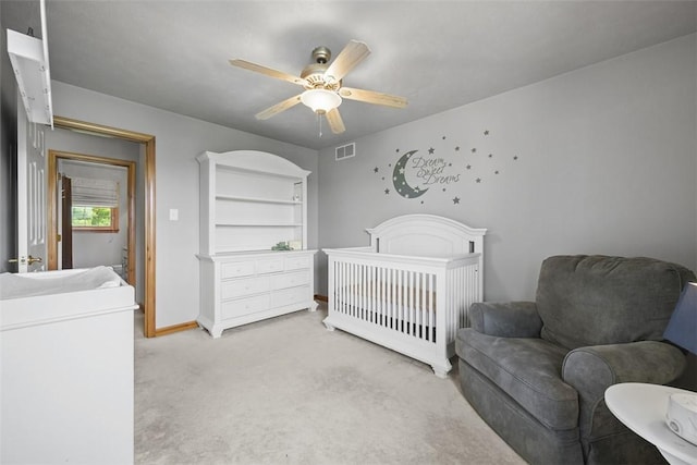 3004 Woodfield Dr, Hopewell Twp Bea, PA 15001 - bedroom with light colored carpet and ceiling fan
