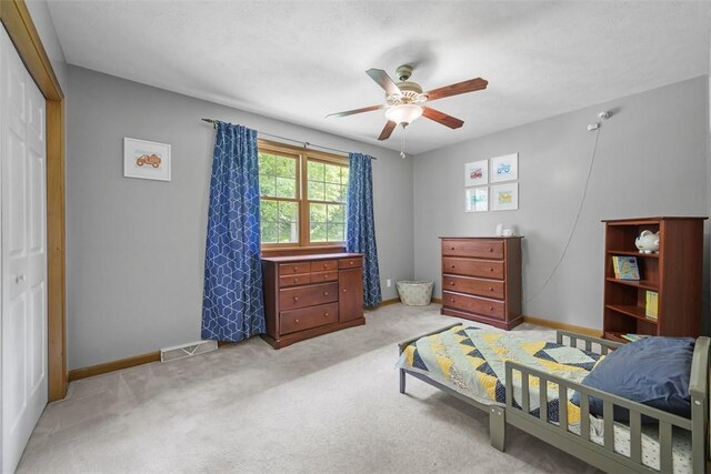 3004 Woodfield Dr, Hopewell Twp Bea, PA 15001 - carpeted bedroom with ceiling fan and a closet