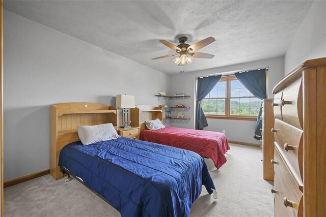 3004 Woodfield Dr, Hopewell Twp Bea, PA 15001 - carpeted bedroom with baseboards and ceiling fan