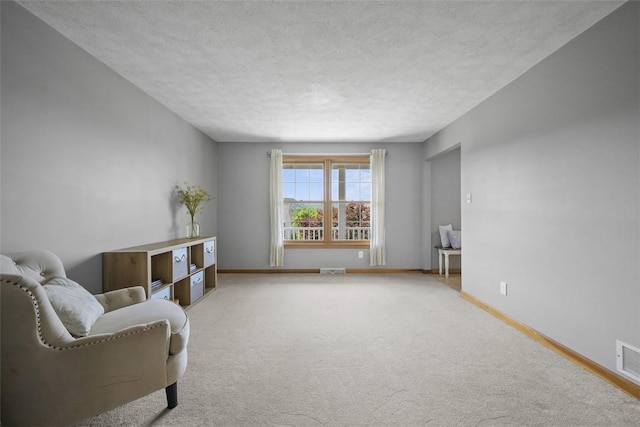 3004 Woodfield Dr, Hopewell Twp Bea, PA 15001 - sitting room with carpet and a textured ceiling