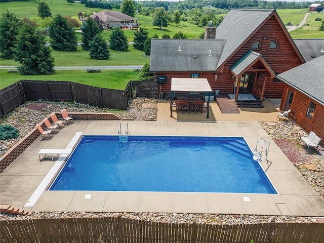 1155 Sarver Rd, South Buffalo Twp, PA 16055 - view of pool with a patio, a fenced backyard, and outdoor dining area