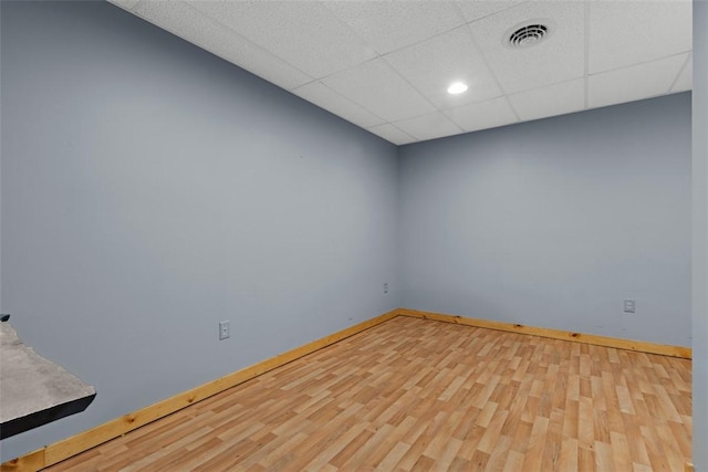 1155 Sarver Rd, South Buffalo Twp, PA 16055 - spare room with wood finished floors, recessed lighting, and a drop ceiling