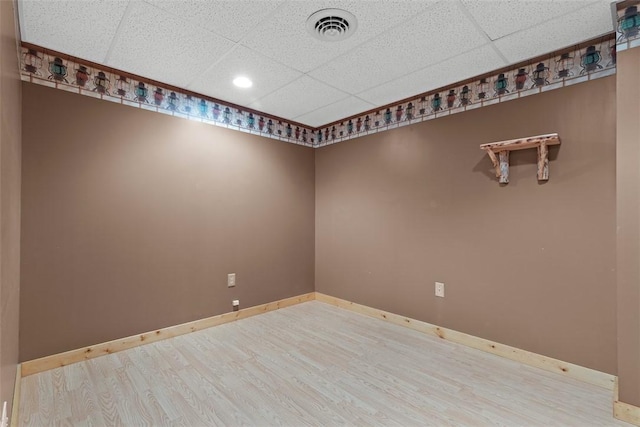 1155 Sarver Rd, South Buffalo Twp, PA 16055 - empty room with wood finished floors, a drop ceiling, and recessed lighting