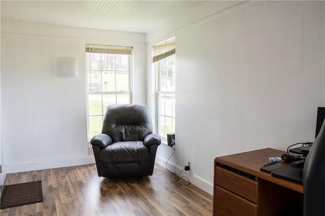 819 Toman Ave, Clairton, PA 15025 - sitting room featuring plenty of natural light, wood finished floors, and a desk