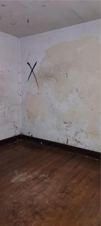 2517 S Braddock Ave, Swissvale, PA 15218 - spare room with wood-type flooring