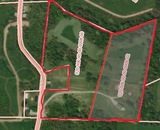 516 Chestnut Ridge Rd, Amwell, PA 15301 - map of property location with property boundaries highlighted