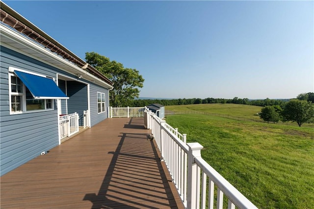 140 Jocelynn Ln, Smithfield, PA 15478 - wooden deck featuring a lawn and a view of rural / pastoral area