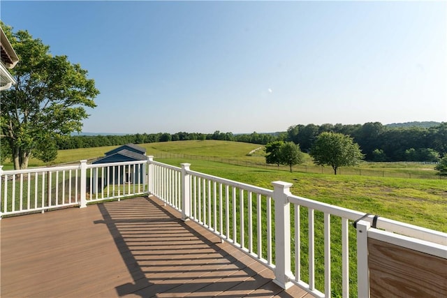 140 Jocelynn Ln, Smithfield, PA 15478 - wooden terrace with a rural view and a lawn