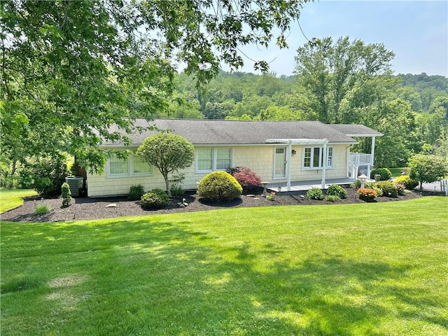 71 Armstrong Dr, Canton Twp, PA 15301 - view of front of home with a front yard and a patio