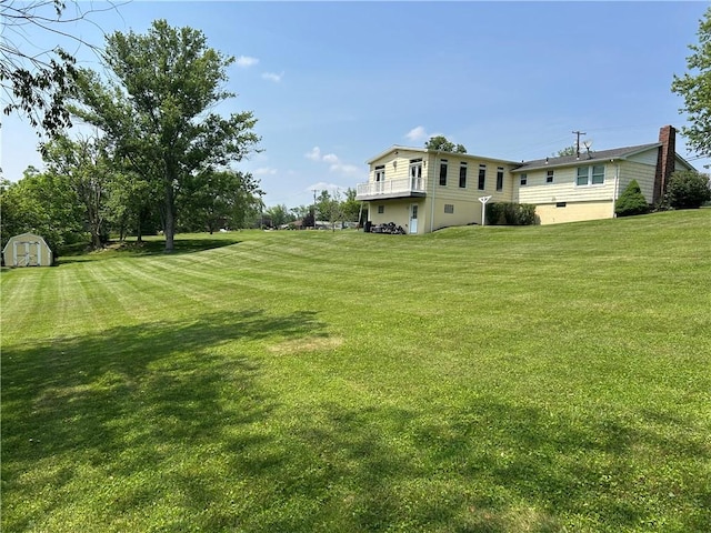 71 Armstrong Dr, Canton Twp, PA 15301 - view of green lawn featuring a shed