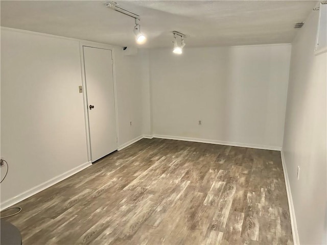 71 Armstrong Dr, Canton Twp, PA 15301 - finished below grade area with wood finished floors and track lighting