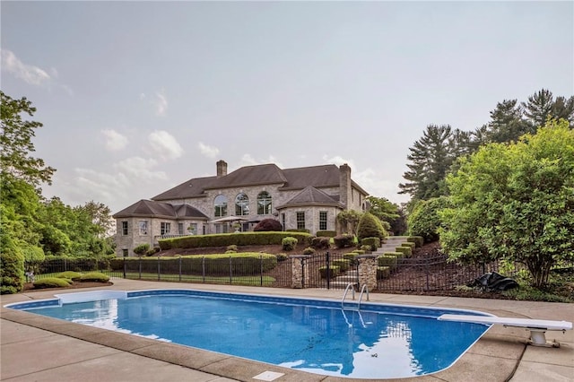 7023 Fair Oaks Dr, Export, PA 15632 - view of swimming pool featuring a diving board