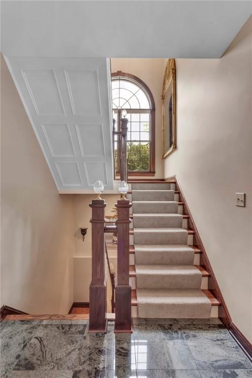 7023 Fair Oaks Dr, Export, PA 15632 - stairs with baseboards