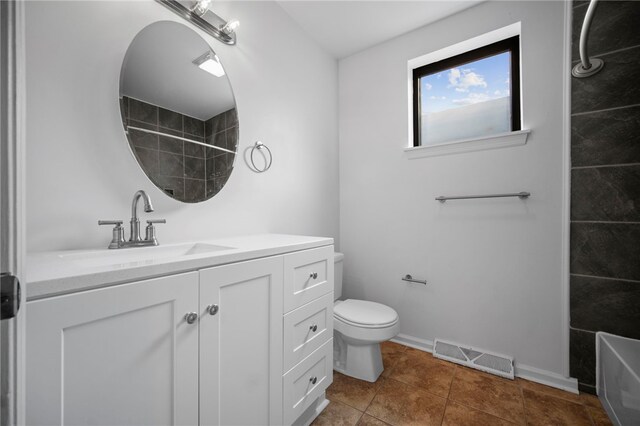 47 S 16th St, South Side, PA 15203 - full bath featuring vanity, a shower, tile patterned floors, and a bath