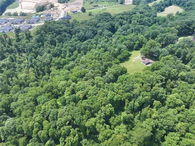 117 Stoneys Ln, Lehigh Twp, PA 16063 - aerial view of property and surrounding area featuring a forest