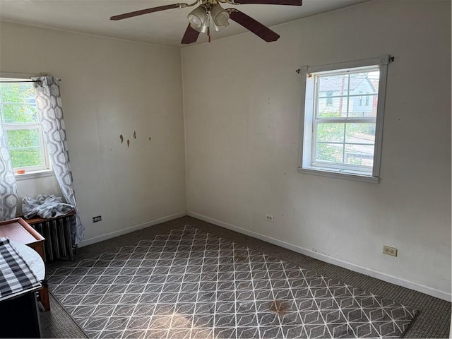 99 Mckean Ave, Donora, PA 15033 - spare room featuring healthy amount of natural light and a ceiling fan