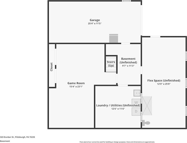 323 Dunbar Dr, Wilkins Twp, PA 15235 - view of floor plan / room layout