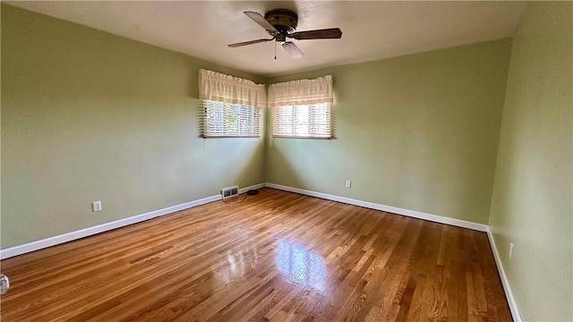 2231 Dellenbaugh Rd, Frazer, PA 15084 - empty room featuring a ceiling fan and wood finished floors