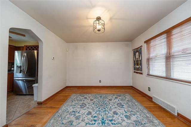 3037 Churchview, Baldwin Boro, PA 15227 - unfurnished room featuring light wood-style floors and arched walkways