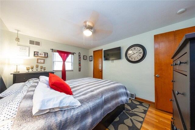 3037 Churchview, Baldwin Boro, PA 15227 - bedroom featuring wood finished floors and a ceiling fan