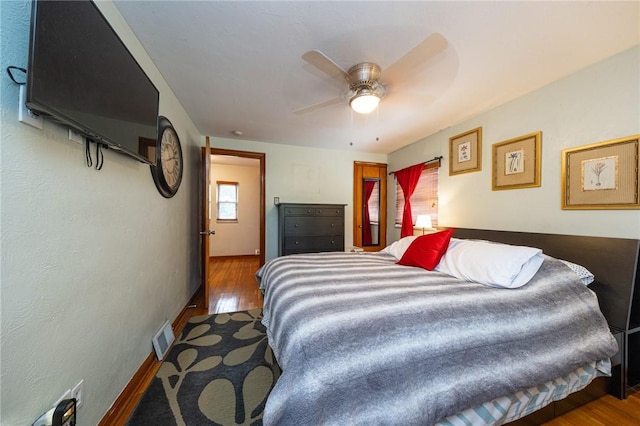 3037 Churchview, Baldwin Boro, PA 15227 - bedroom with wood finished floors and a ceiling fan