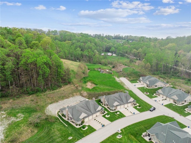 74 Quail Run, Unity Twp, PA 15601 - aerial overview of property's location with nearby suburban area and a heavily wooded area